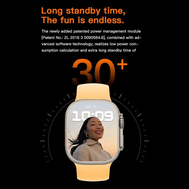 T800 Series 8 Ultra Smartwatch: 1.99-Inch Big Display