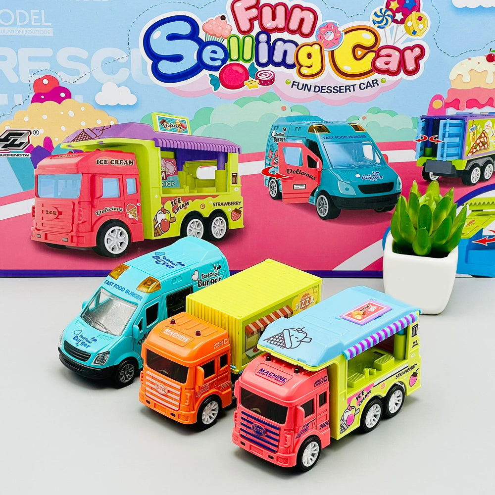 Colorful Friction Toy Food Truck: Fun Series for Kids