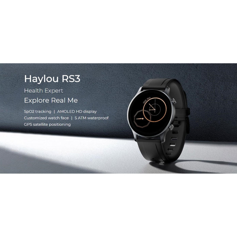 Haylou RS3 Smartwatch: 1.2" AMOLED Display Fitness Watch