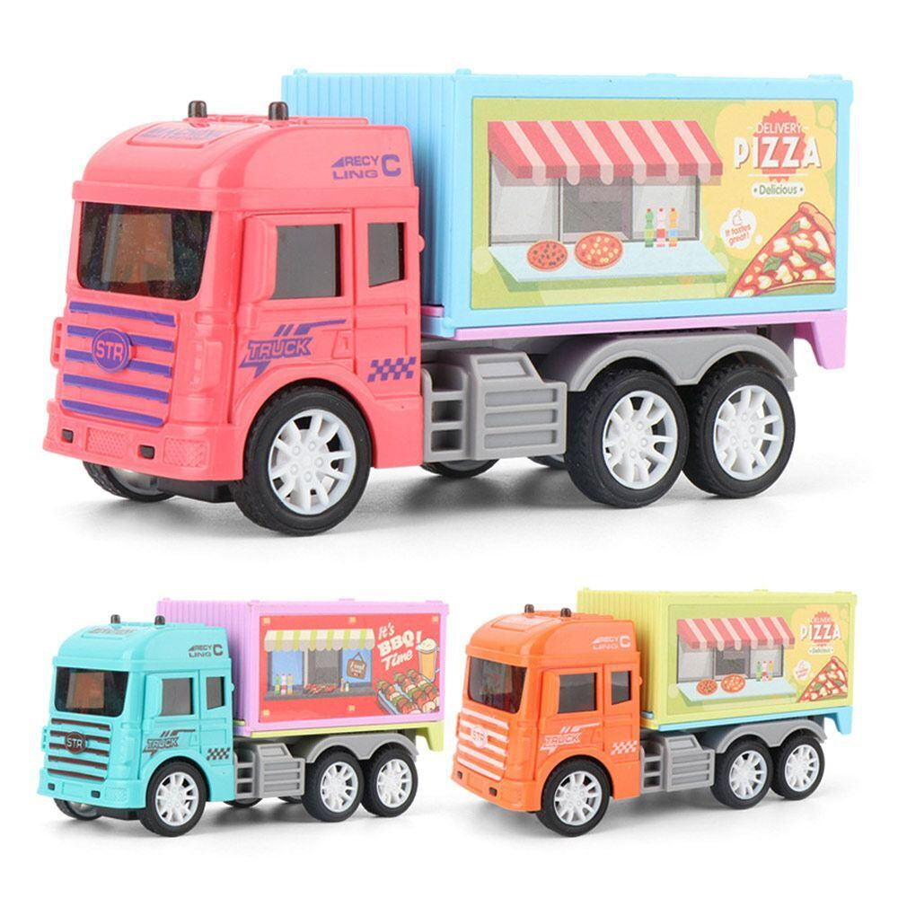 Colorful Friction Toy Food Truck: Fun Series for Kids