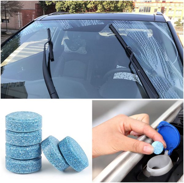 10pcs Car Windshield Cleaner : Effervescent Tablets