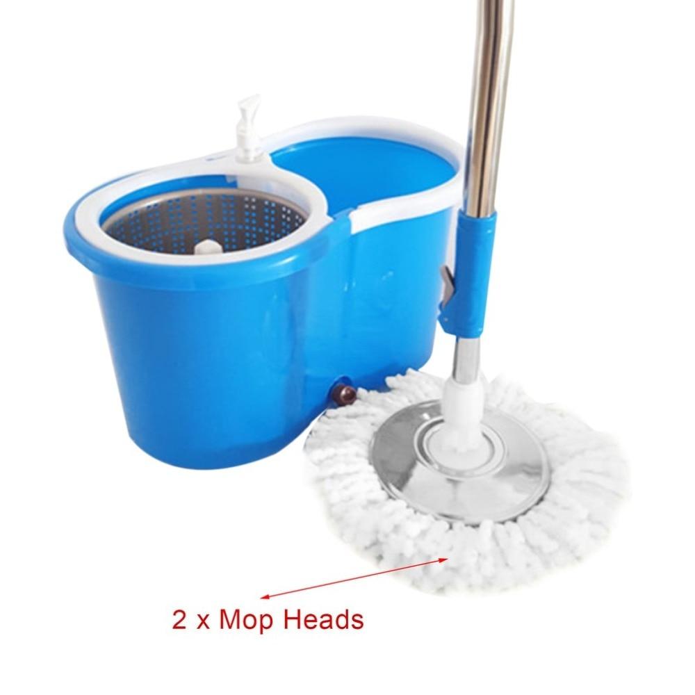 360° Spin Mop Set: Portable Stainless Steel Bucket