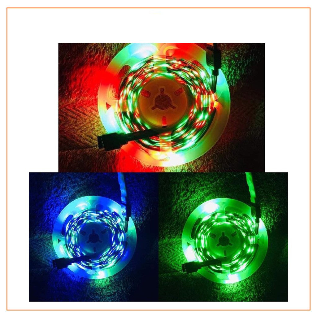 5M Waterproof RGB LED Strip Light: 12V with Remote Controller