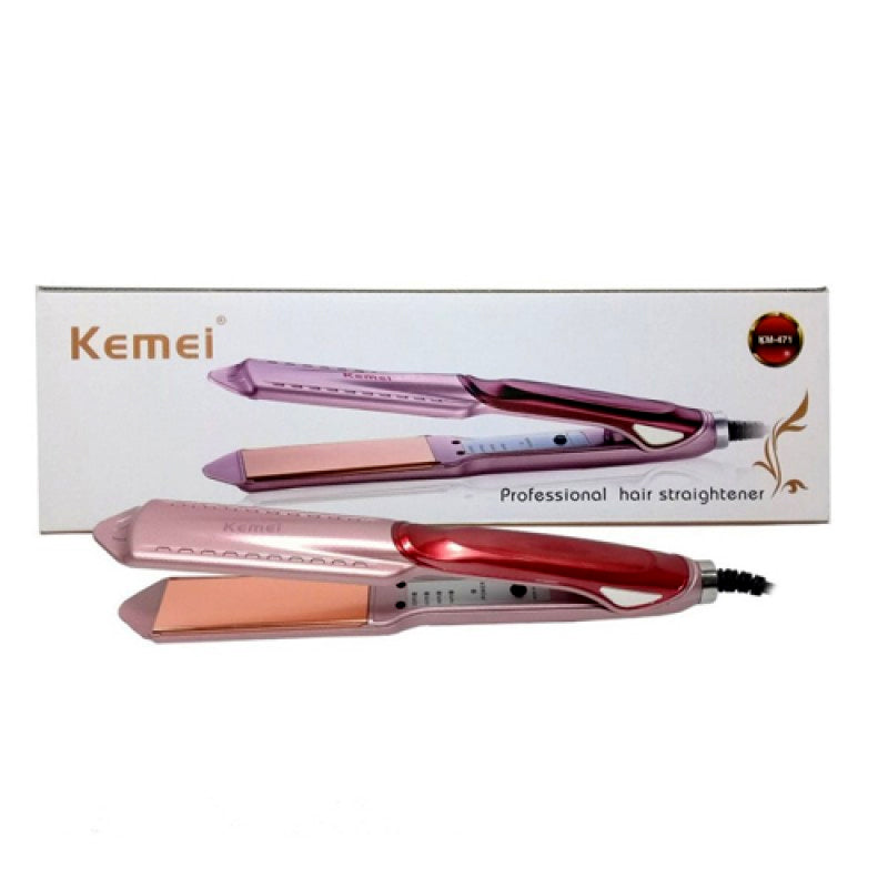 KM-471 Kemei Professional Hair Straightener: Temperature Control