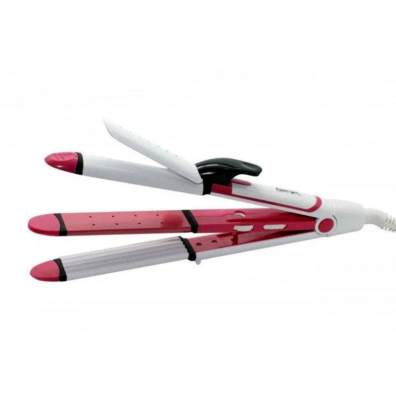 Kemei KM-1290 Ceramic Hair Straightener: Multi-Functional Styling