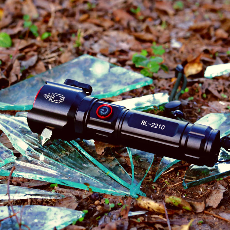 Long-Range LED Emergency Flashlight: Multi-Functional with Type-C Powerbank