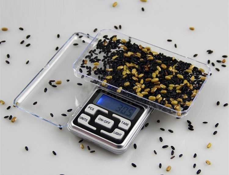 Mini Electronic Digital Scale: 500g Capacity, 0.1g Accuracy, LCD Display