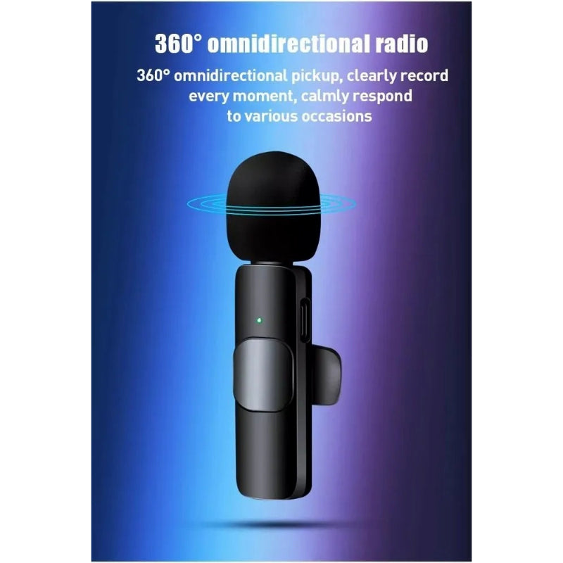 K35 High-Quality Wireless Dual Microphone: For Mobile Phones and Cameras