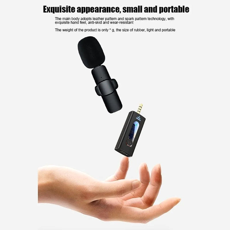 K35 High-Quality Wireless Dual Microphone: For Mobile Phones and Cameras