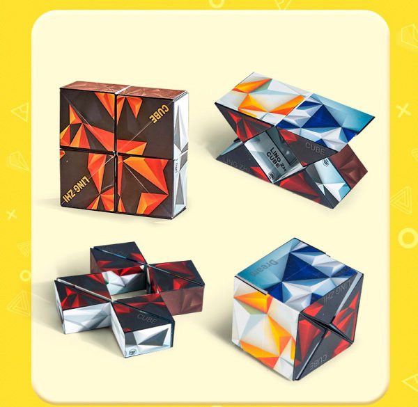 3D Magnetic Magic Cube: Geometric Anti-Stress Puzzle Game