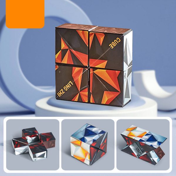 3D Magnetic Magic Cube: Geometric Anti-Stress Puzzle Game