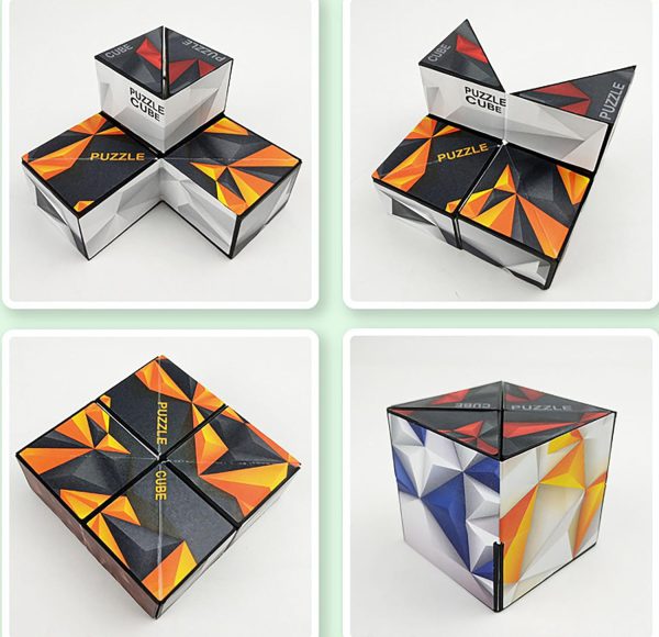 3D Magnetic Magic Cube: Geometric Anti-Stress Puzzle Game