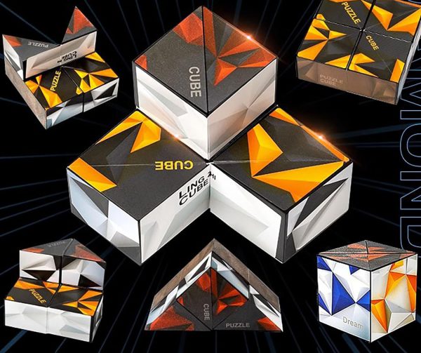 3D Magnetic Magic Cube: Geometric Anti-Stress Puzzle Game