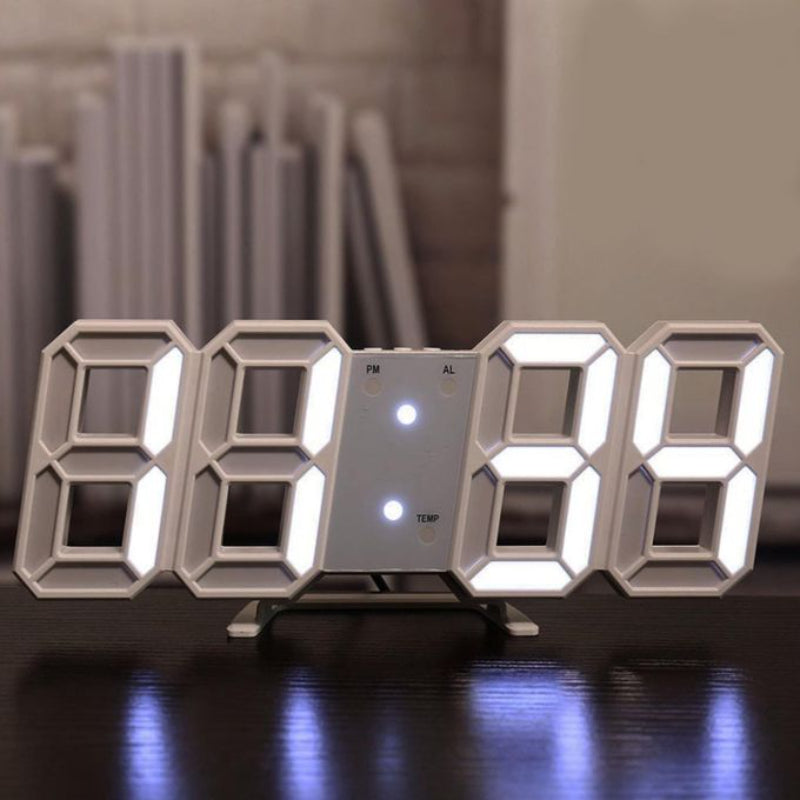 Modern Design 3D LED Digital Clock: Multi-Functional