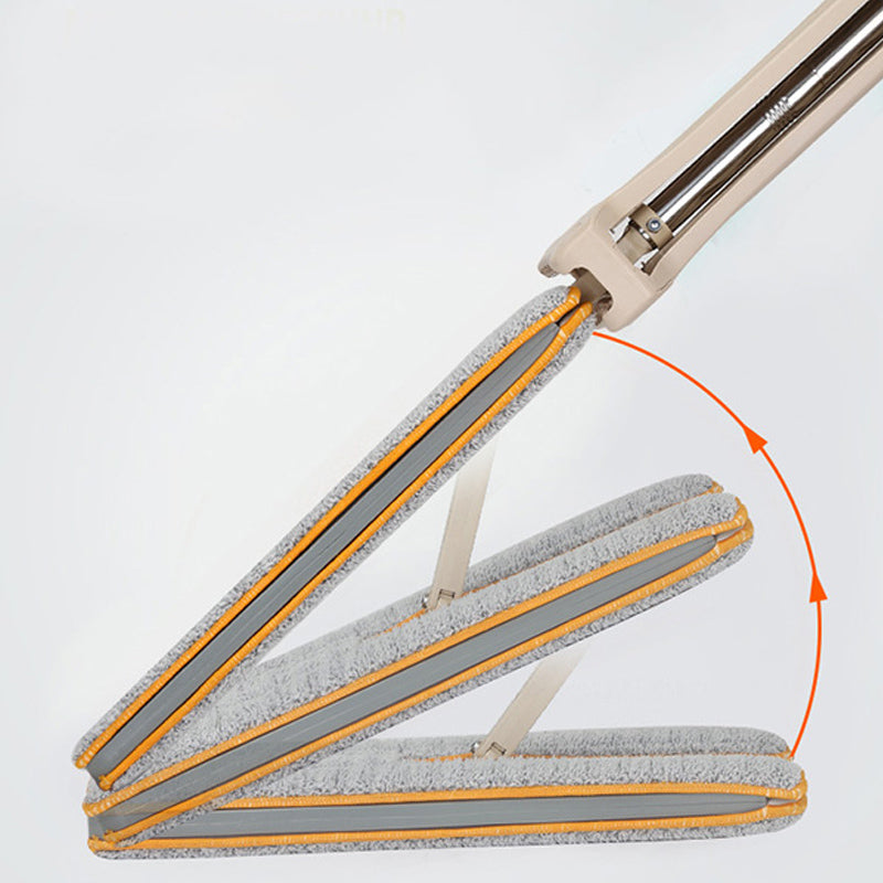 Self-Wringing Double-Sided Flat Magic Mop: Hand Push Hard Floor Cleaning