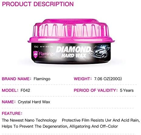 Flamingo Diamond Hard Wax: UV Protective Polish with Gloss Shine