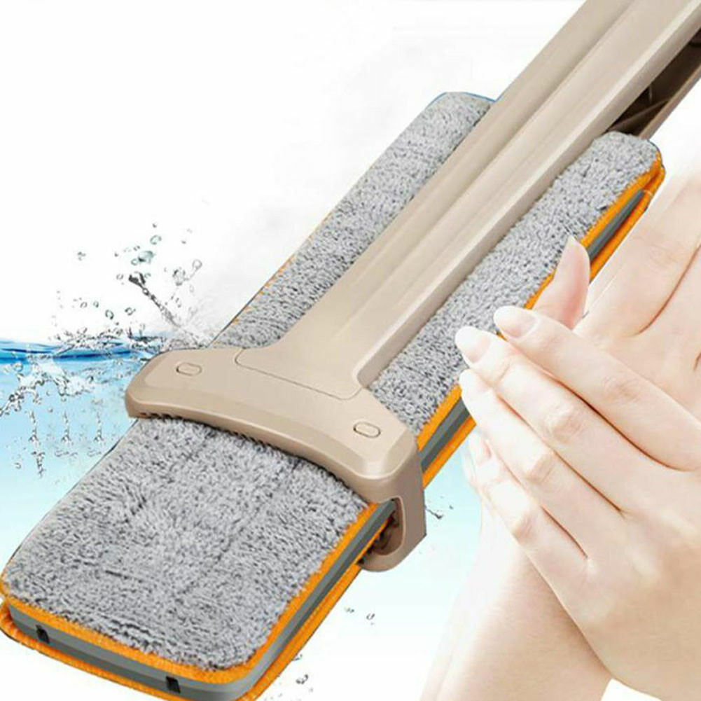 Self-Wringing Double-Sided Flat Magic Mop: Hand Push Hard Floor Cleaning