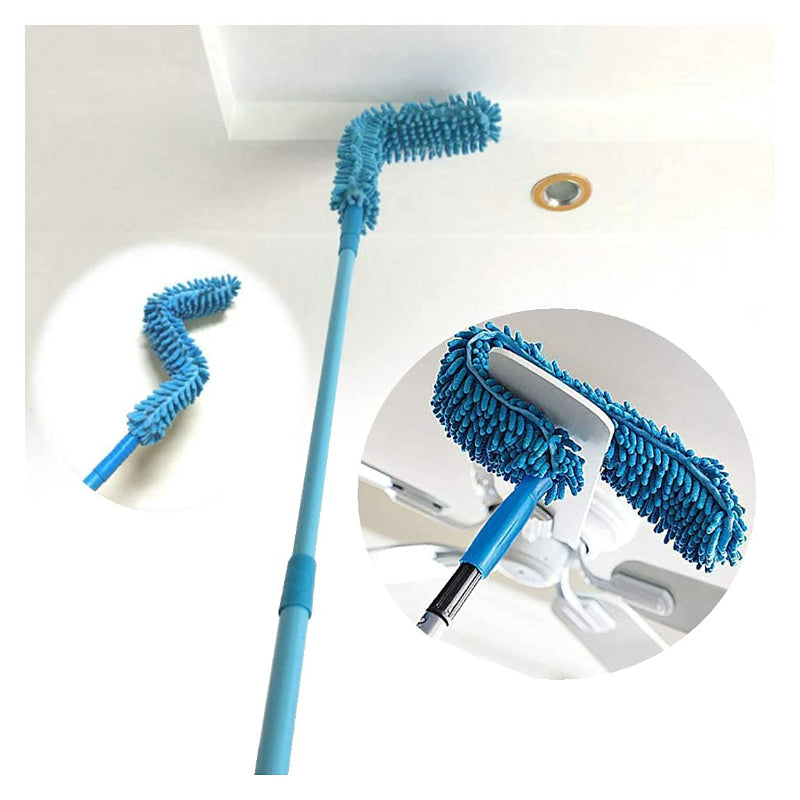 Telescopic Stainless Steel Handle Microfiber Duster: Multi-Functional & Flexible