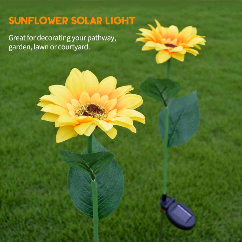 Waterproof Solar Sunflower Lights - Perfect Garden Décor