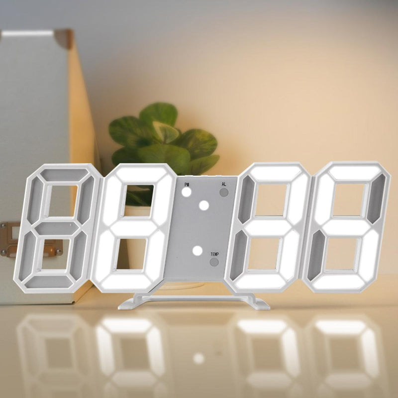 Modern Design 3D LED Digital Clock: Multi-Functional