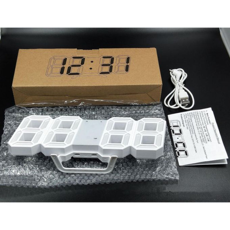 Modern Design 3D LED Digital Clock: Multi-Functional