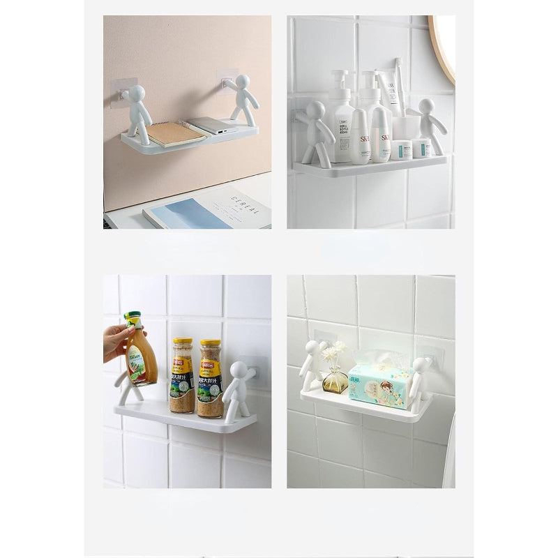 Self-Adhesive Wall Hanging Storage Shelf: Multi-Purpose, High Quality