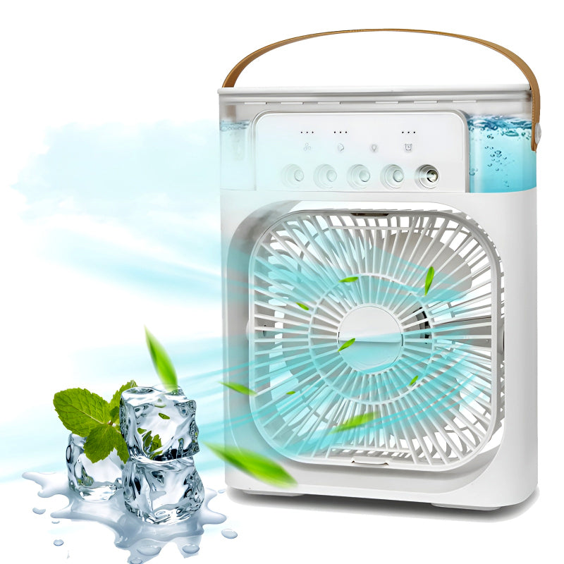 4-in-1 Portable Humidifier & USB Fan: Cool Breeze + Night Light