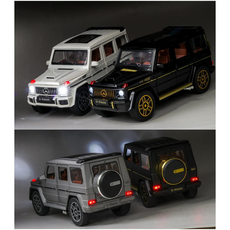 1:24 Mercedes Benz G63 AMG Model: Pull Back Car with Lights