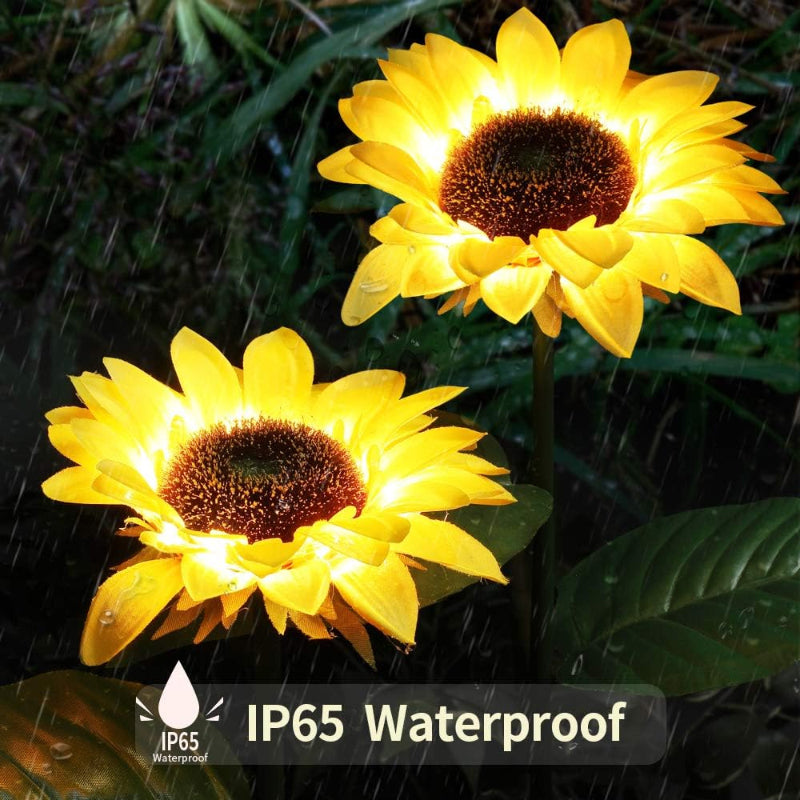 Waterproof Solar Sunflower Lights - Perfect Garden Décor