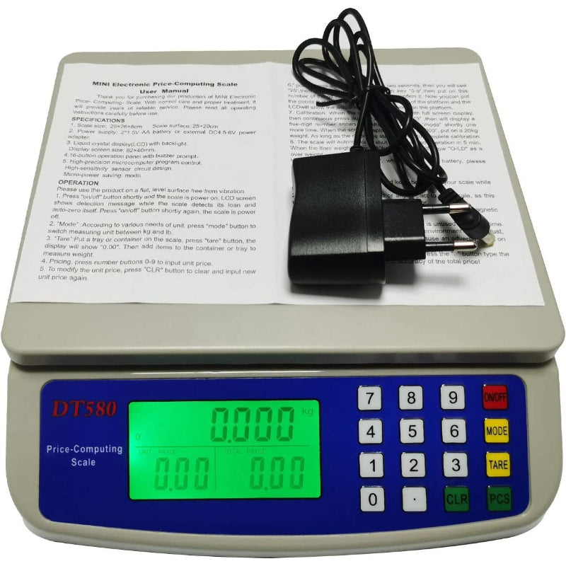 Mini Electronic Price Computing Scale: 30KG Capacity, 1g Precision