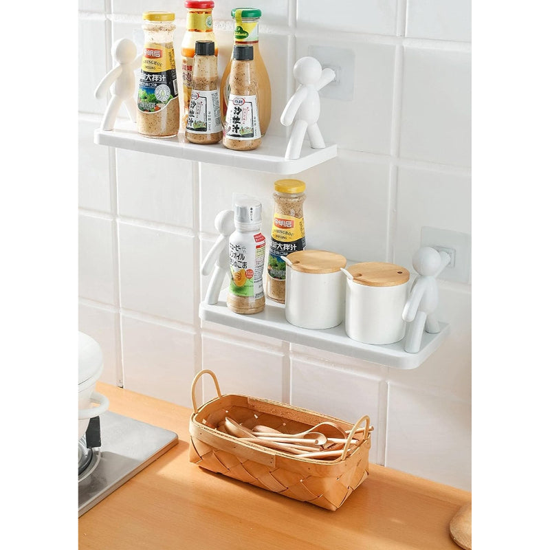 Self-Adhesive Wall Hanging Storage Shelf: Multi-Purpose, High Quality