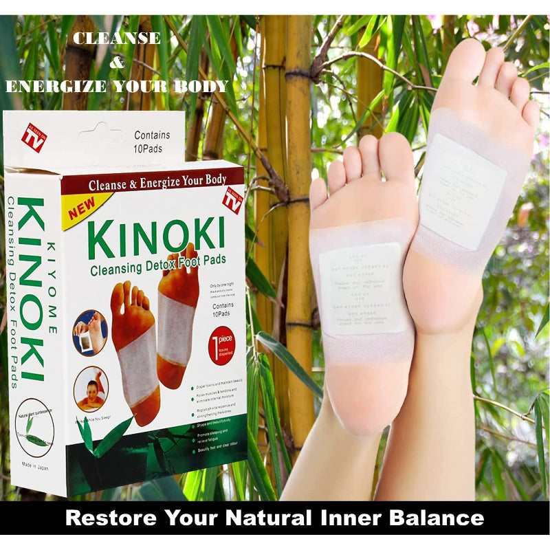 Pack of 2 Kinoki Detox Foot Pads: Relaxation Massage for Stress Relief - 20 Pads