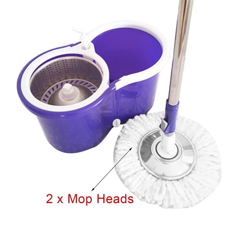 360° Spin Mop Set: Portable Stainless Steel Bucket