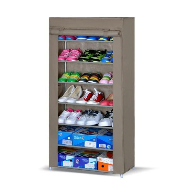 Portable Shoe Rack Wardrobe: 7 Shelves