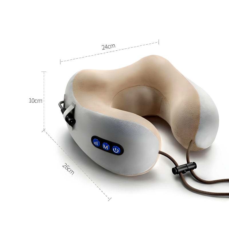 U-Shaped Electric Massage Pillow: For Outdoor, Home, and Car Relaxation