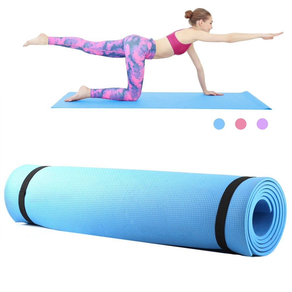 Thick EVA Foam Non-Slip Exercise Fitness Mat : 68 X 24 Inches Yoga Mat