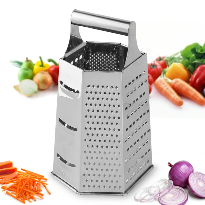 GreenGrate: Eco-Friendly 6-Sided Stainless Steel Grater