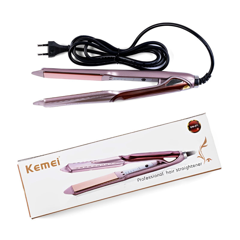 KM-471 Kemei Professional Hair Straightener: Temperature Control