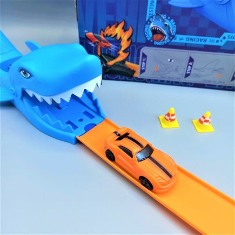 Hot Wheels Great Shark Flying Escape Track Toy Set