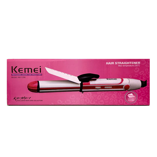 Kemei KM-1290 Ceramic Hair Straightener: Multi-Functional Styling