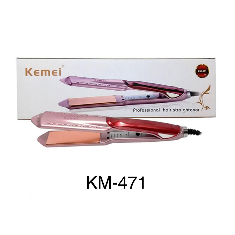 KM-471 Kemei Professional Hair Straightener: Temperature Control