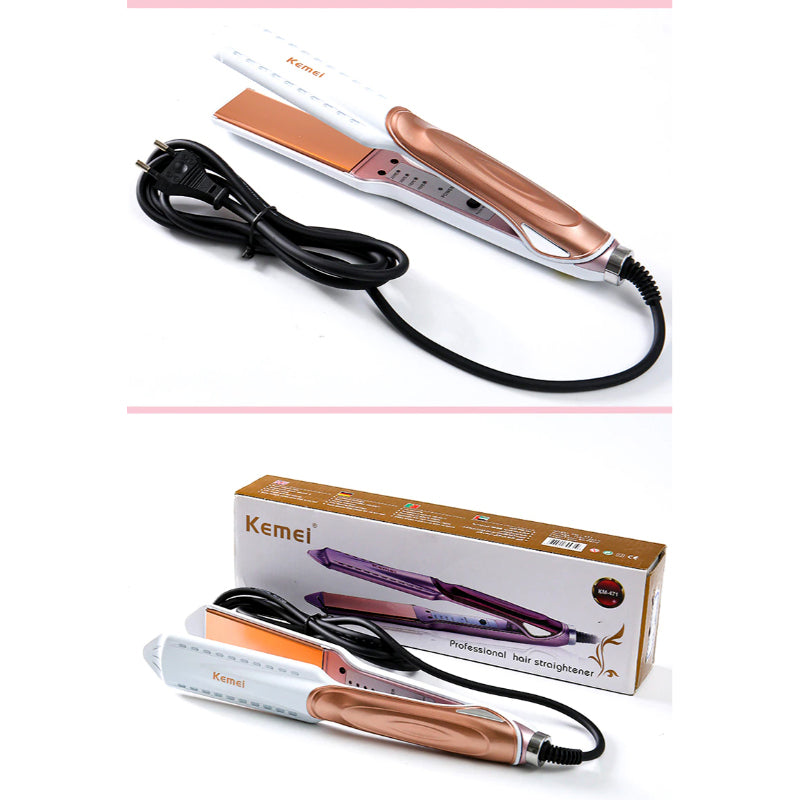 KM-471 Kemei Professional Hair Straightener: Temperature Control