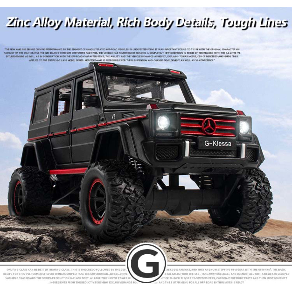 Mercedes Benz G500 Diecast Off-Road SUV: Simulation Model with Music & Light