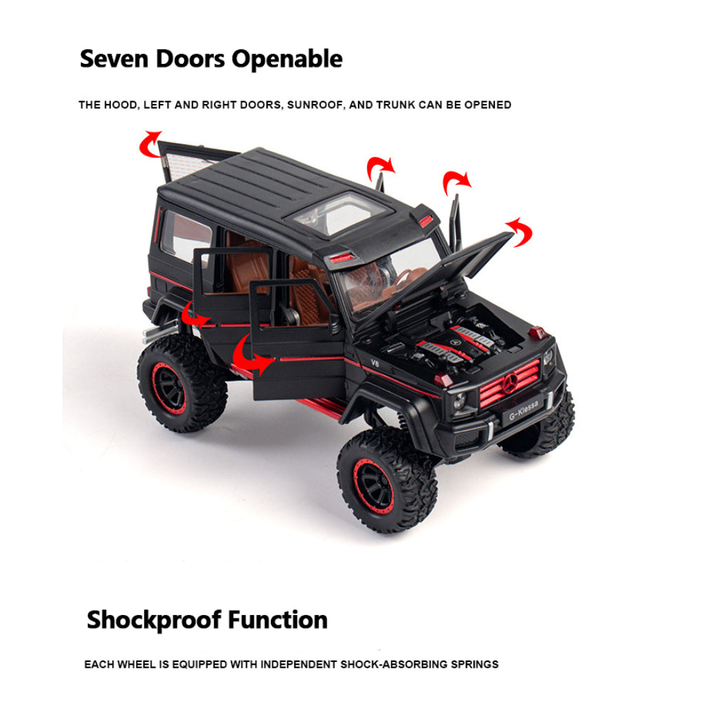 Mercedes Benz G500 Diecast Off-Road SUV: Simulation Model with Music & Light