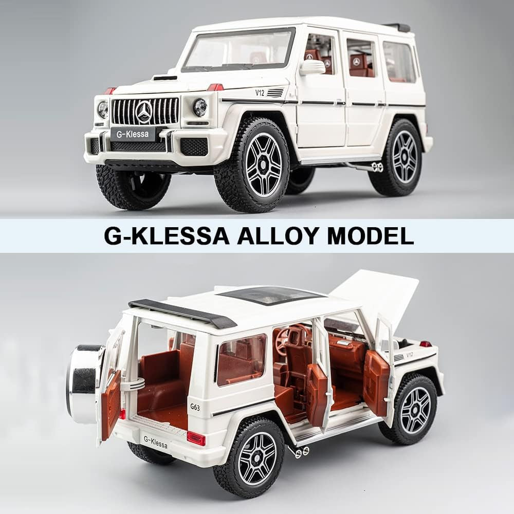 1:24 Mercedes Benz G63 AMG Model: Pull Back Car with Lights