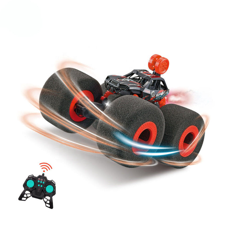 2.4G RC Stunt Car with Sponge Wheel Water Spray: Lightweight & Fun