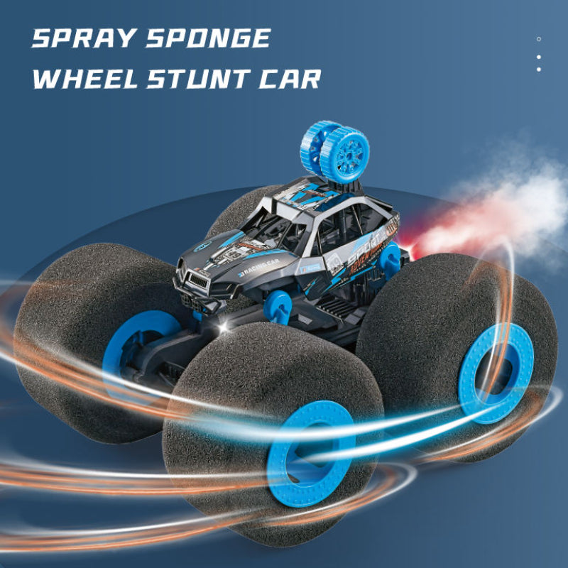 2.4G RC Stunt Car with Sponge Wheel Water Spray: Lightweight & Fun