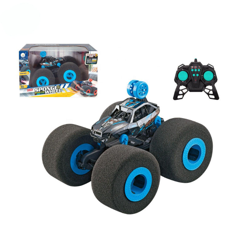 2.4G RC Stunt Car with Sponge Wheel Water Spray: Lightweight & Fun