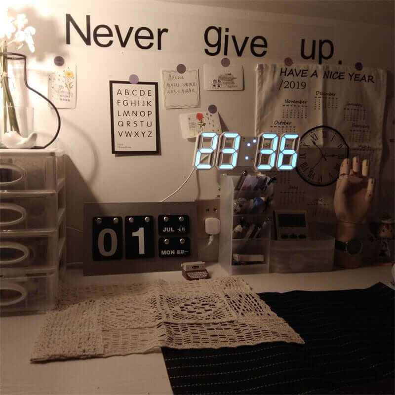 Modern Design 3D LED Digital Clock: Multi-Functional