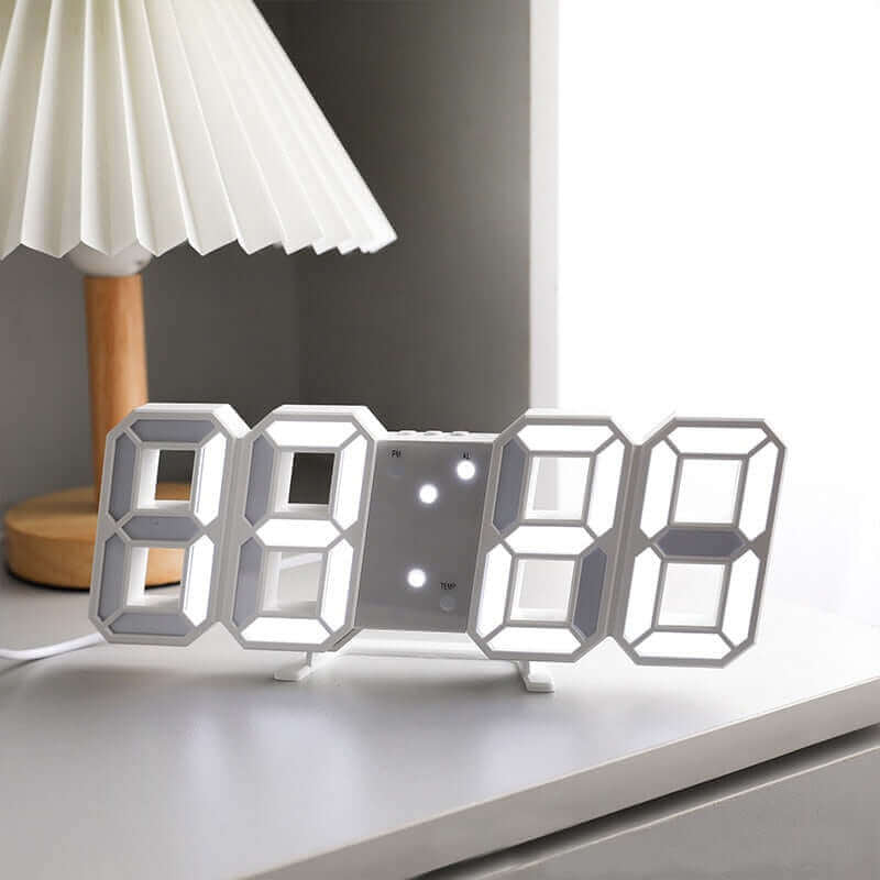 Modern Design 3D LED Digital Clock: Multi-Functional